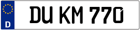 Truck License Plate
